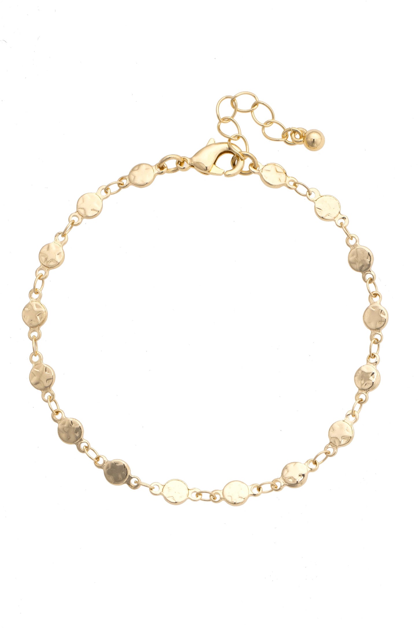 Shelby Delicate Disc Bracelet in Shiny Gold