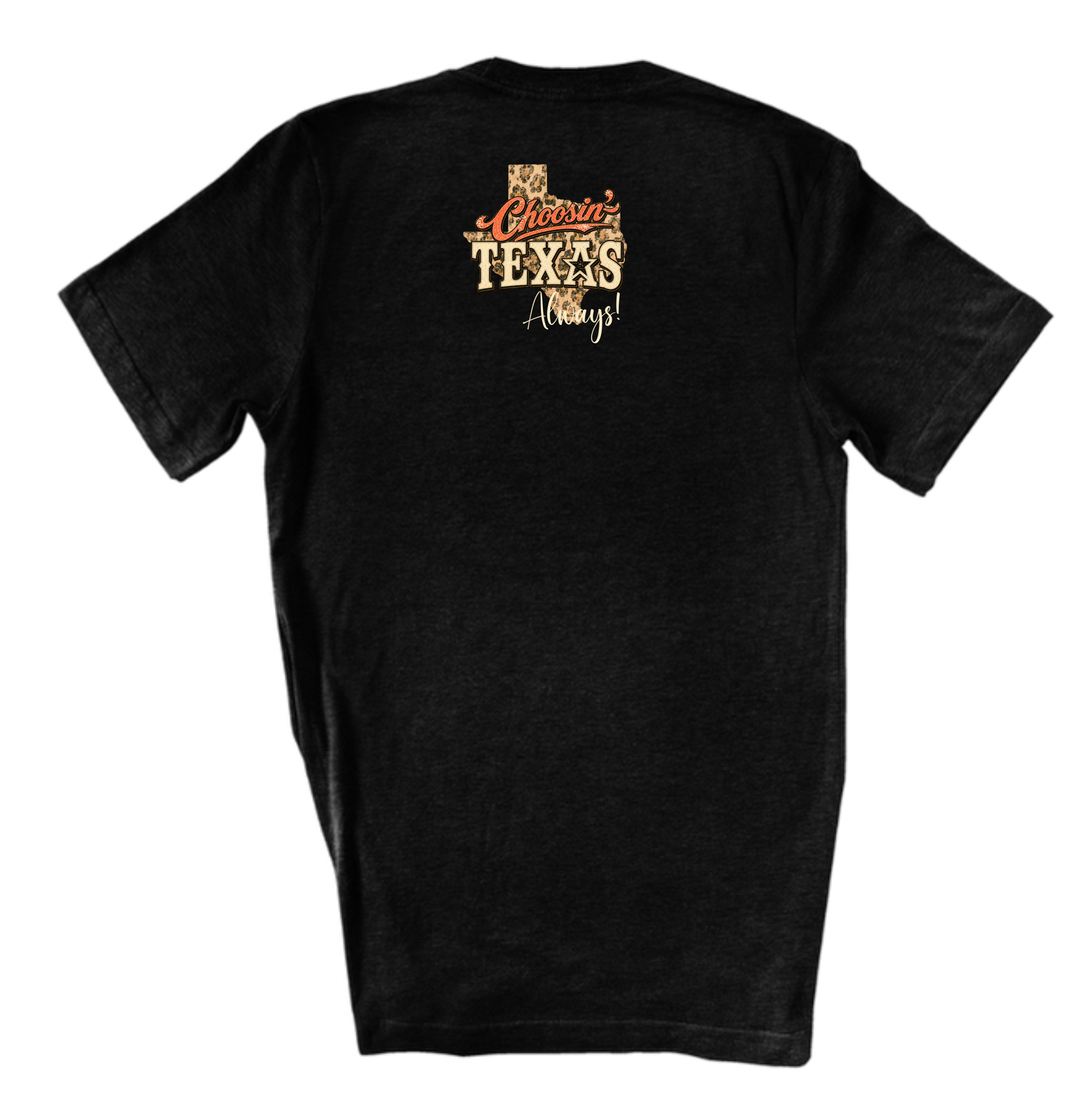 Choosin' Texas Rhinestone Graphic Tee : YES / Heather Black