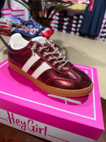 G&S Heads up by Corky’s Metallic Burgundy