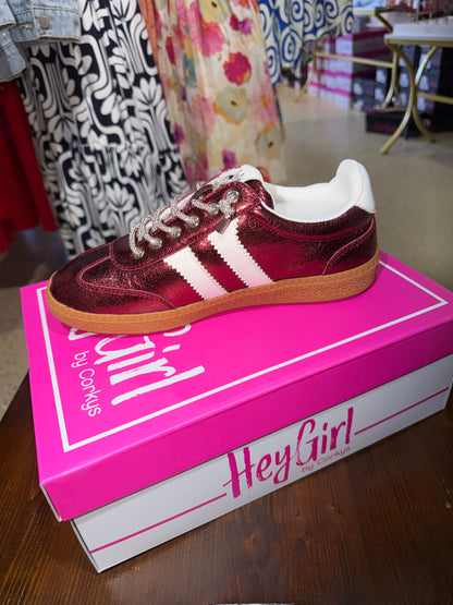 G&S Heads up by Corky’s Metallic Burgundy