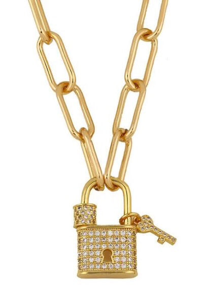 DEMI LOCK & KEY NECKLACE