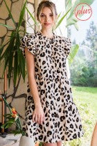 Leopard Ivory Dress