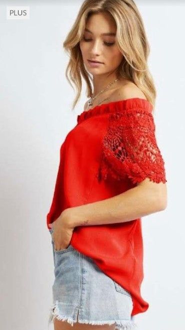 Crochet Off Shoulder Top