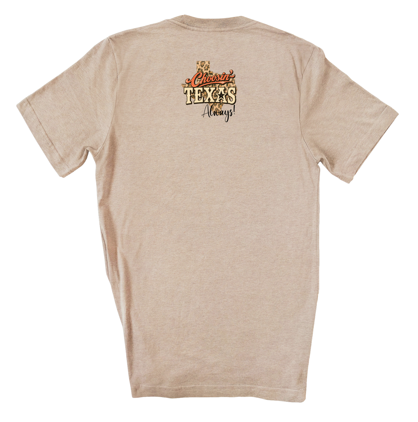 Choosin' Texas Rhinestone Graphic Tee : YES / Heather Black